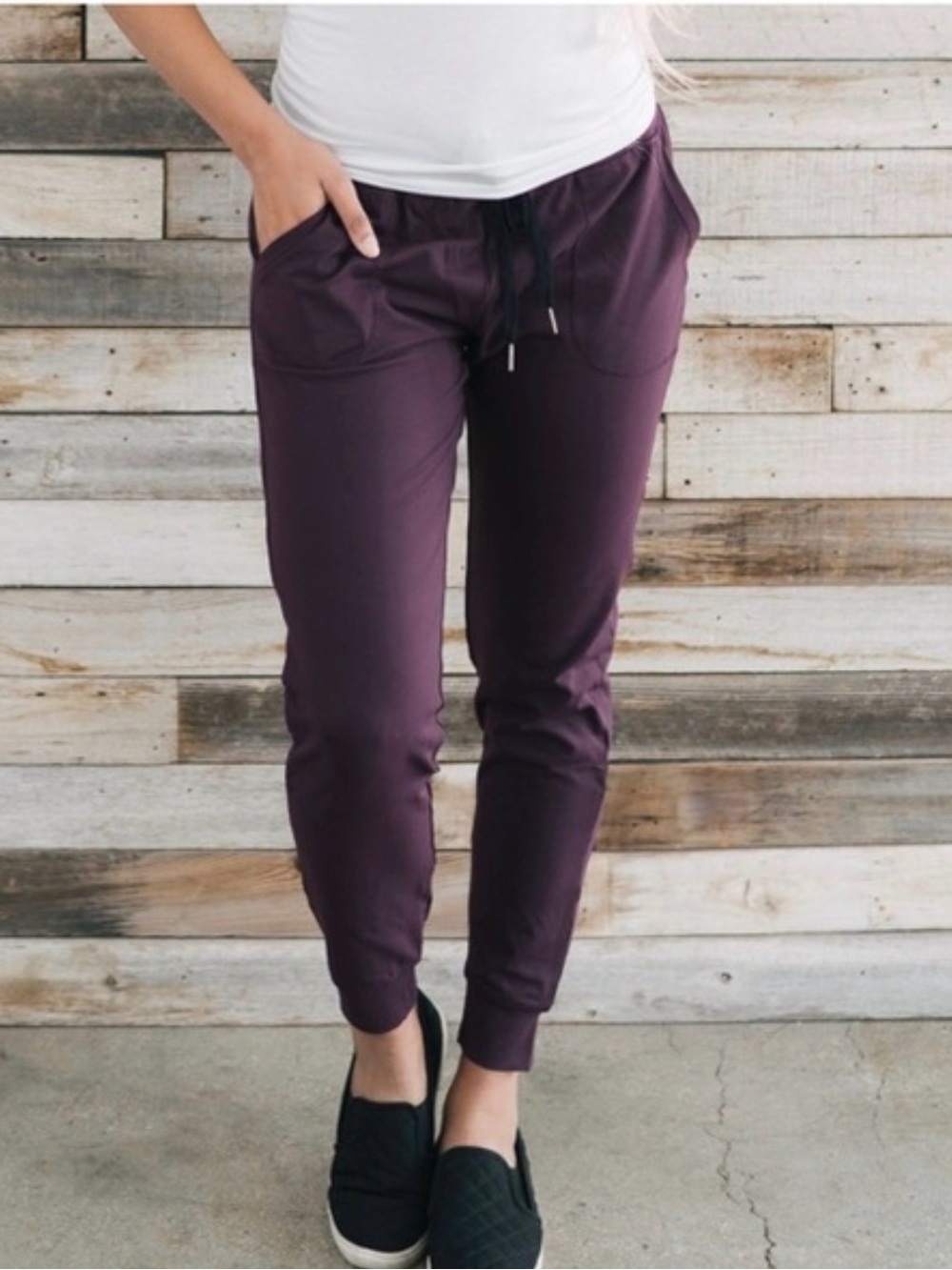 Zyia Active Plum Unwind Joggers Size Medium Purple